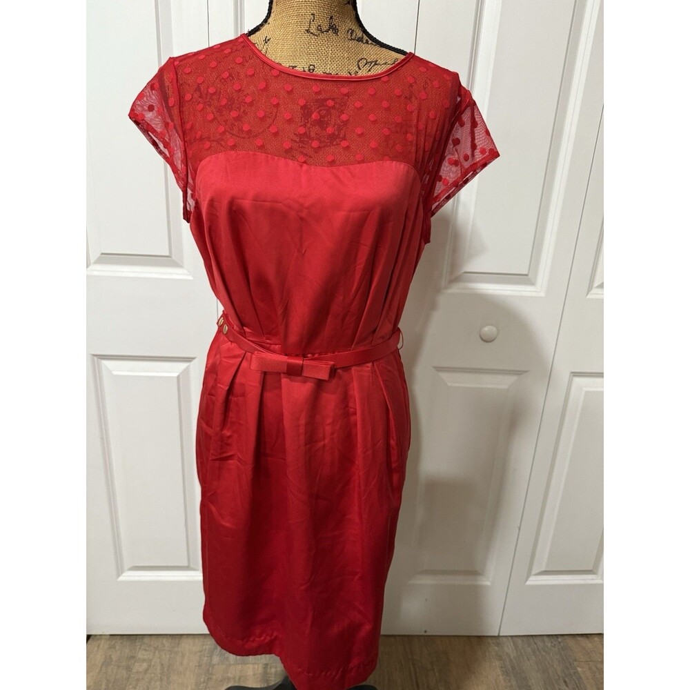 Kate Young Red Sleeveless Dress Size 10
